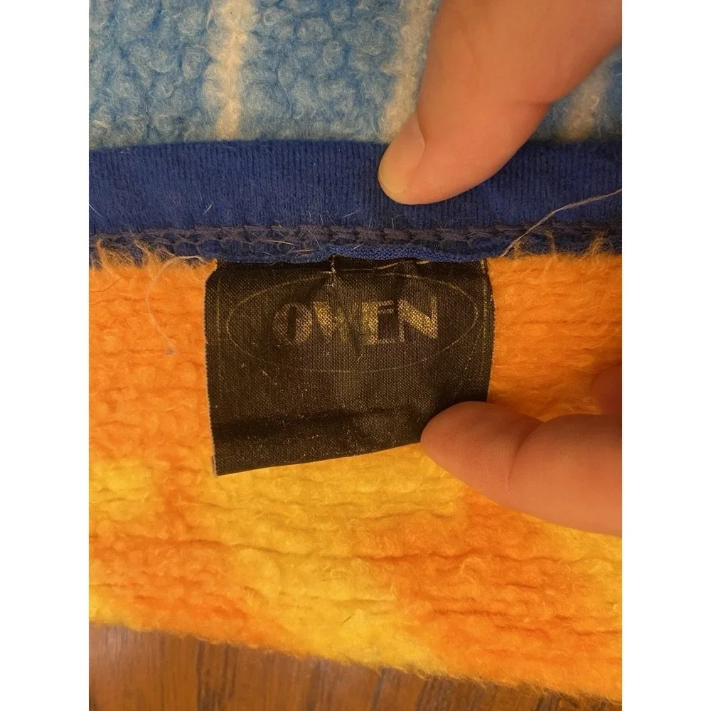 Ernie Owen Blanket Throw Vtg 90s Sesame Street Rubber Duckie 45